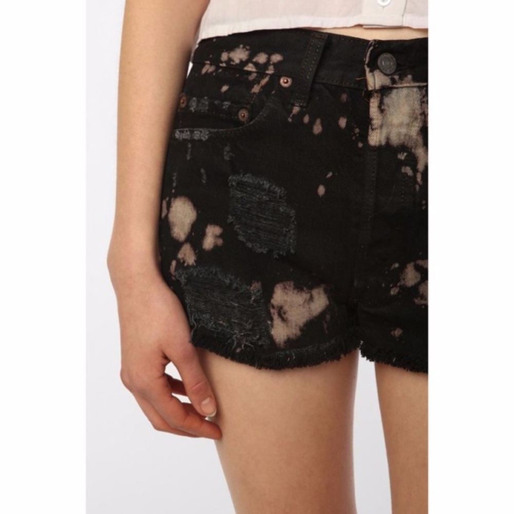 Urban Renewal / Levis Bleached denim shorts